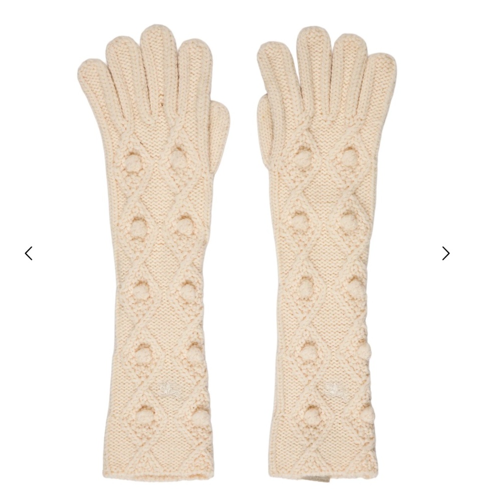 Authentic - Burberry Women's Neutral Merino Wool gloves